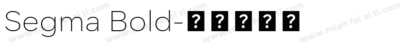 Segma Bold字体转换